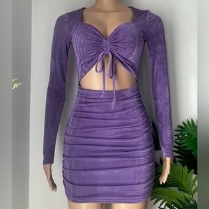 Wet Seal Lavender Satin Blouse